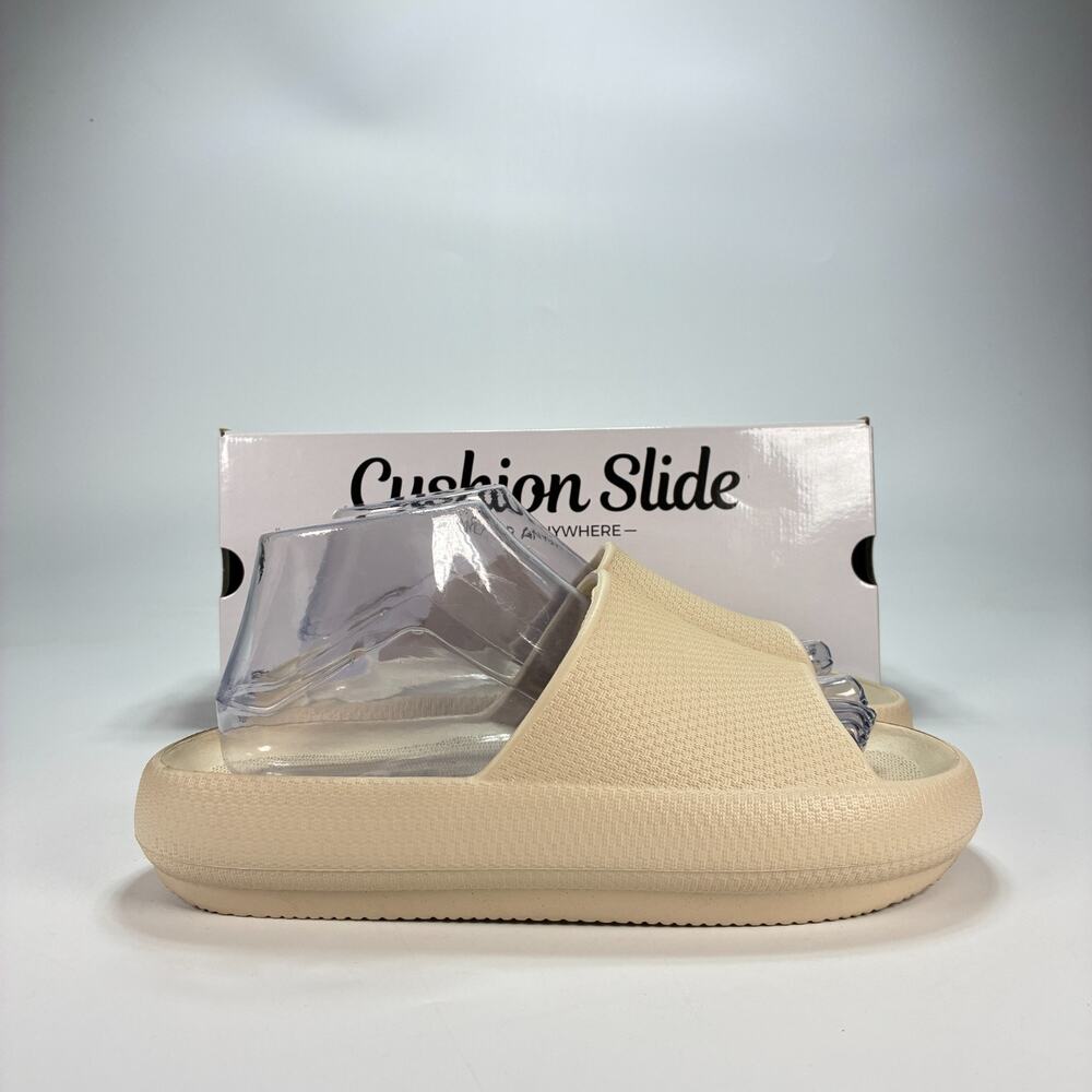 32 Degrees Cool Tan Lightweight Casual Cushion Slide Sandals Women's Size 8.5
